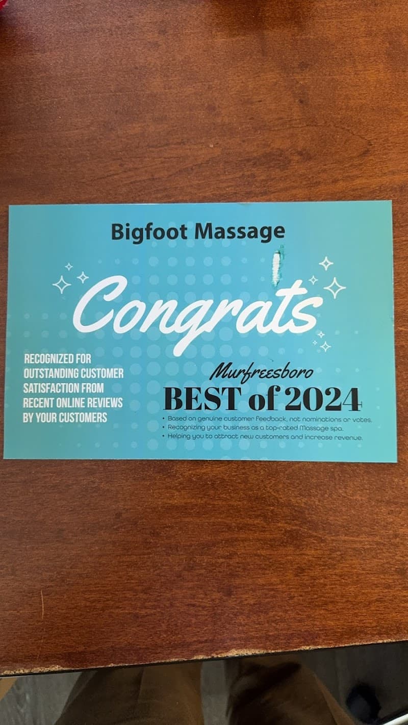 Bigfoot Massage Murfreesboro photo