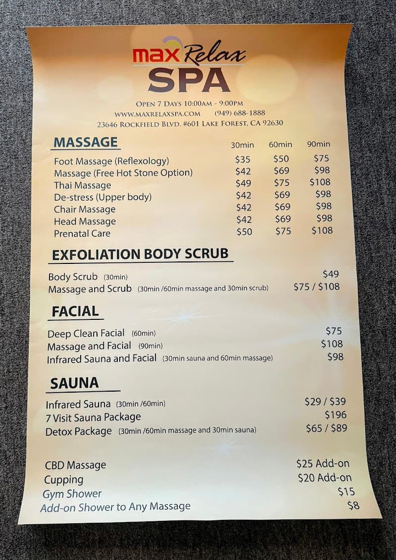 MaxRelax SPA Lake Forest photo