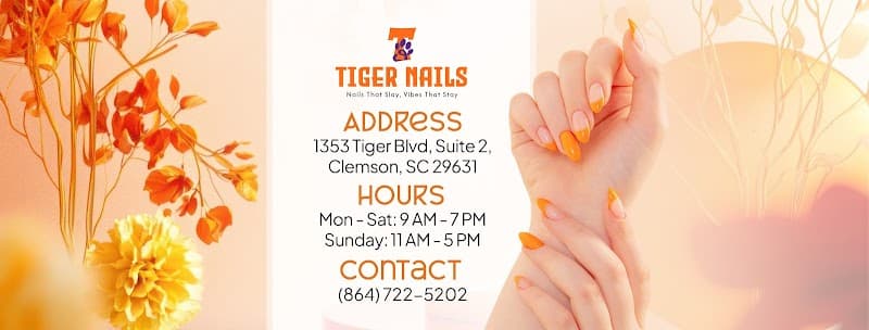 Tiger Nails Clemson photo