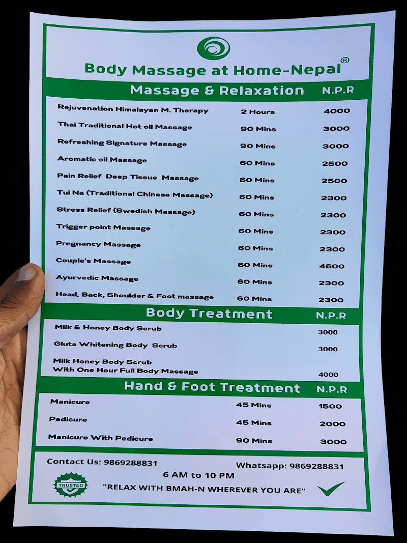 Body Massage At Home-Nepal Kathmandu photo