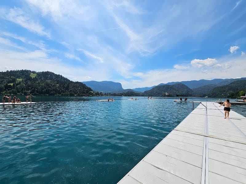Castle Bathing Area Lake Bled photo