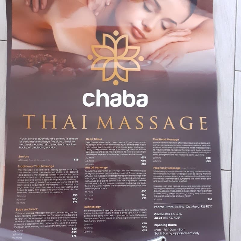 Chaba Thai Massage Ballina photo