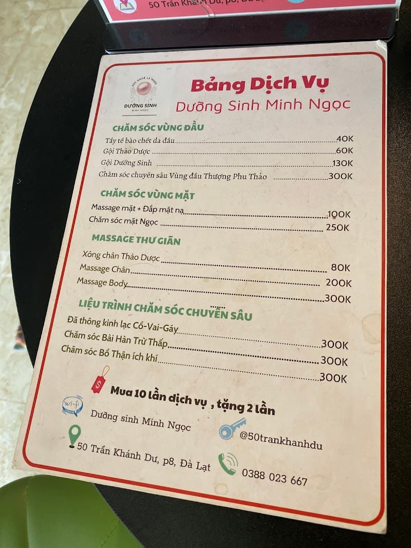 Gội Đầu Dưỡng Sinh Minh Ngọc Đà Lạt photo