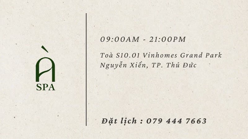 GỪNG SPA Vinhomes Grand Park Quận 3 photo