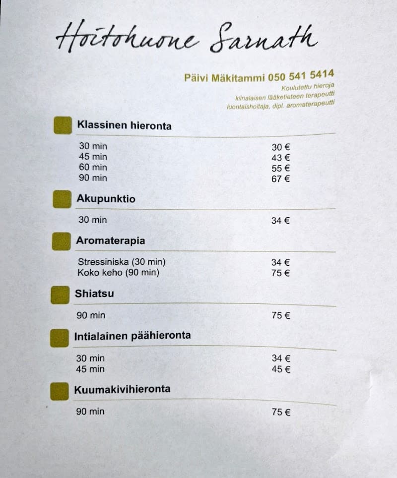 Hoitohuone Sarnath Hyvinkää photo