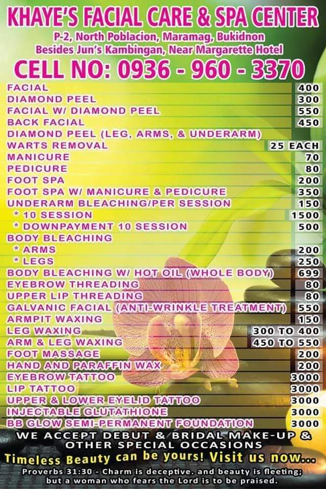Khaye's Facial Care Maramag photo
