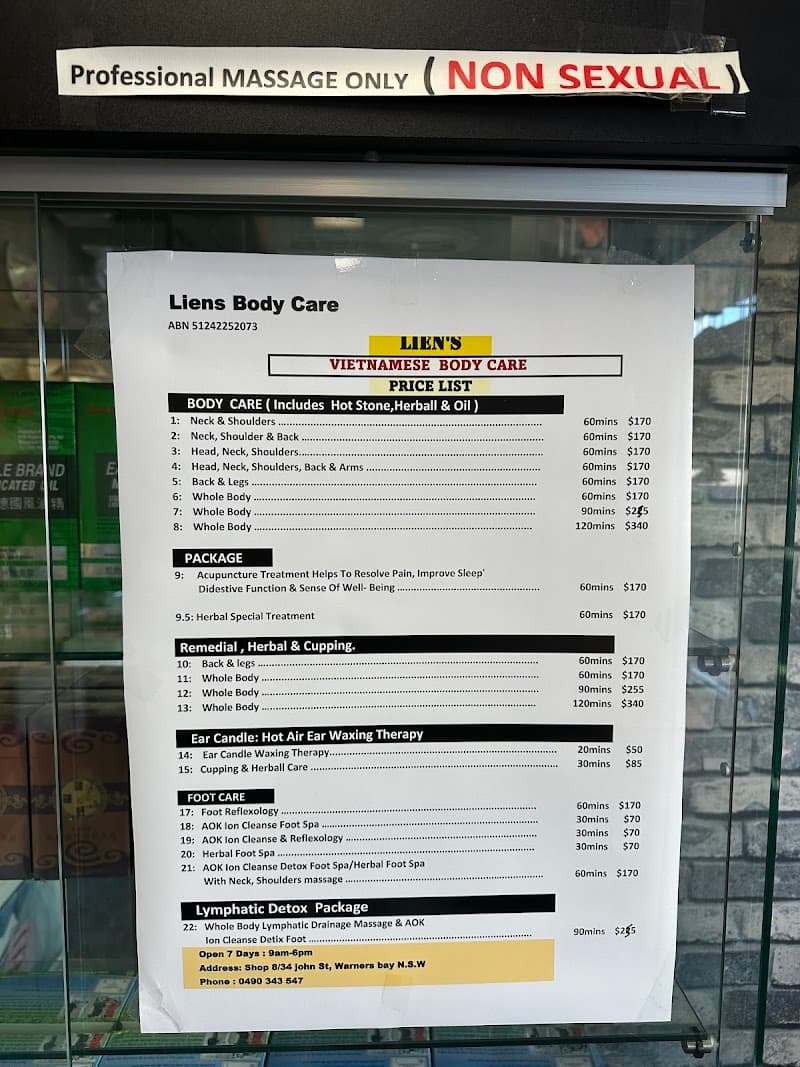 Lien's Vietnamese Remedial Massage Warners Bay photo