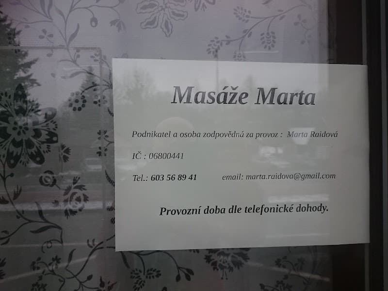 Masáže Marta Staré Hamry photo