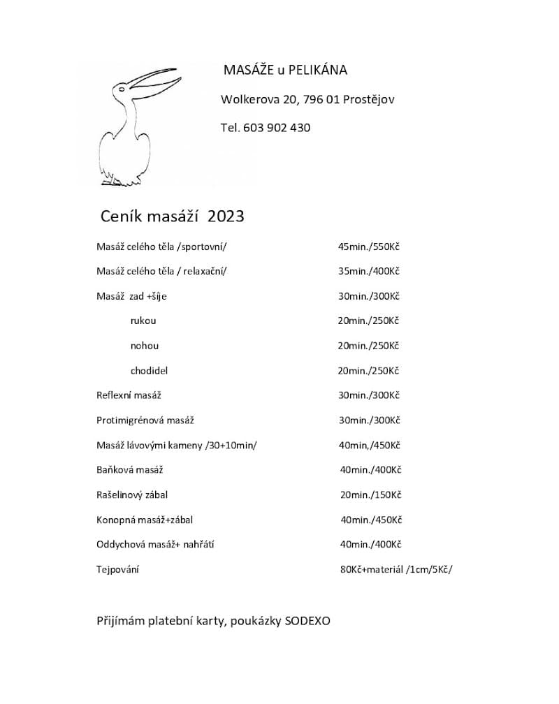 Masáže u Pelikána Prostějov photo