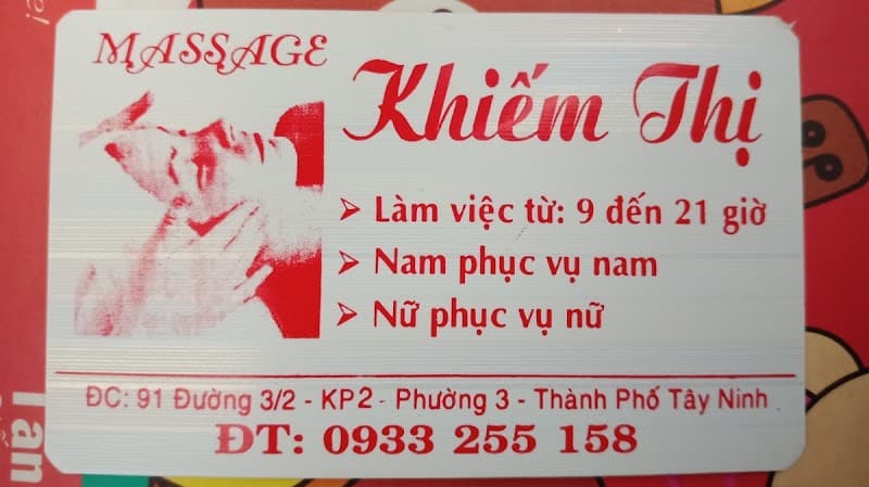 Massage Khiếm Thị Phường Ninh Thạnh photo