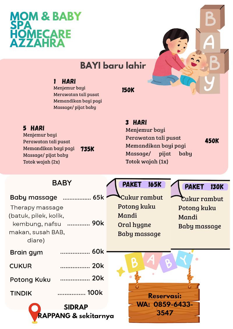 Mom and Baby Spa Homecare Azzahra Sidrap Sidenreng Rappang photo