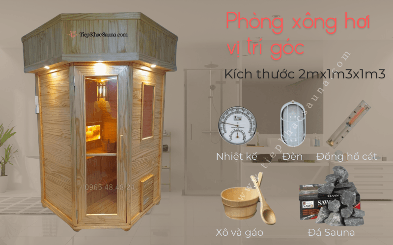 Phòng Xông Hơi Gia Đình Tiệp Khắc Sauna Huyện Bình Chánh photo