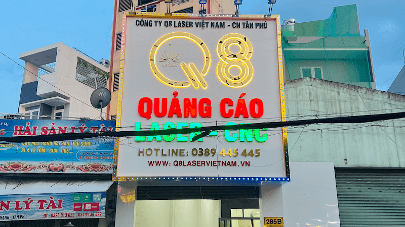 Q8 Laser - Thi Công Bảng Hiệu Giá Rẻ TP.HCM Quận Tân Phú photo