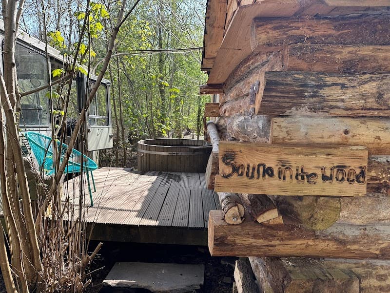 Sauna in the woods Norfolk photo