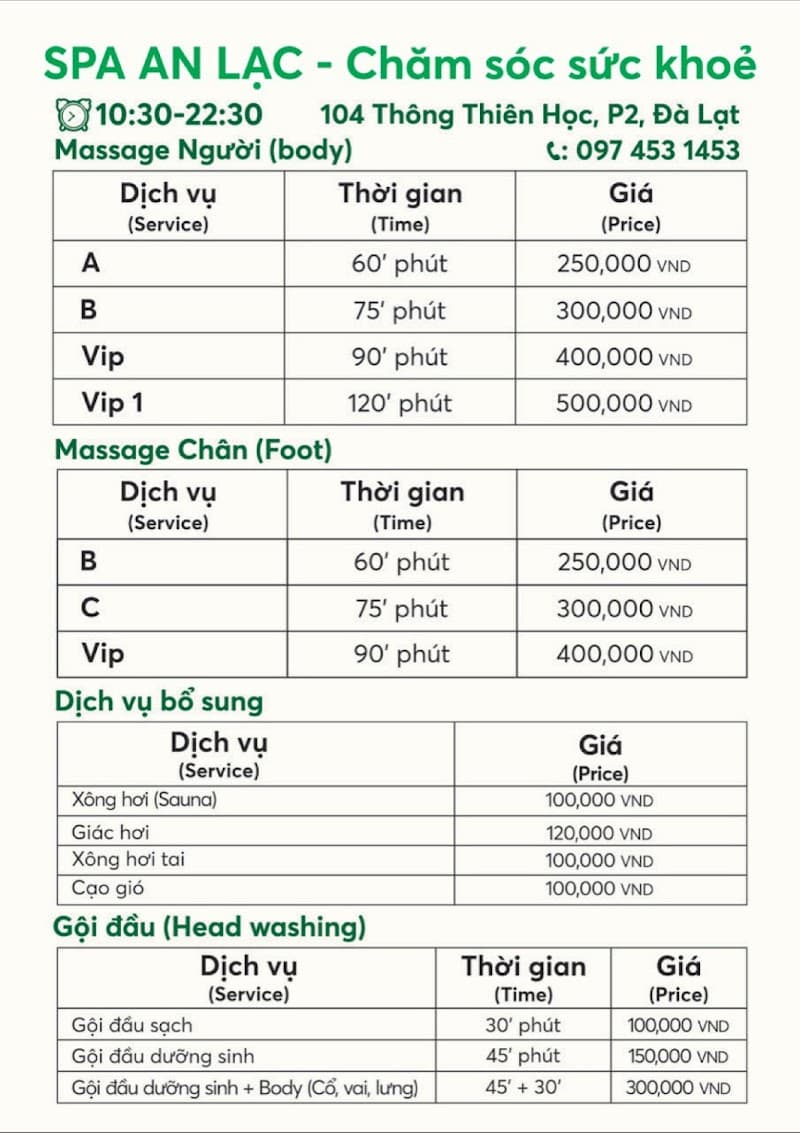 Spa Massage An Lạc - Đà Lạt Dalat photo